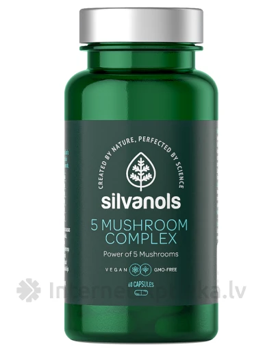 Silvanols Piecu sēņu spēks, 60 kapsulas | internetaptieka.lv