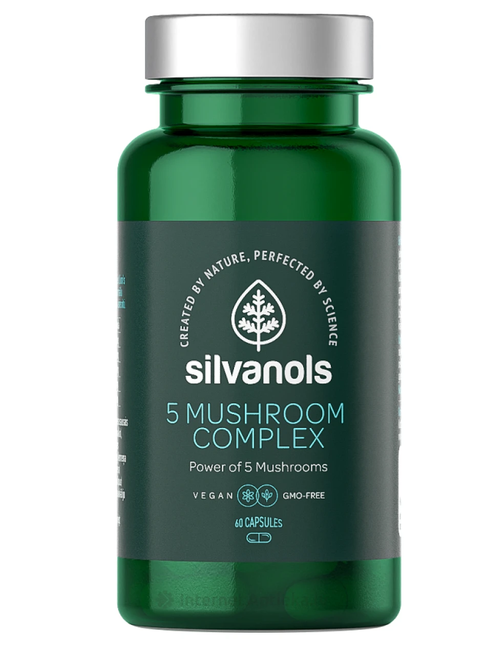Silvanols Piecu sēņu spēks, 60 kapsulas | internetaptieka.lv