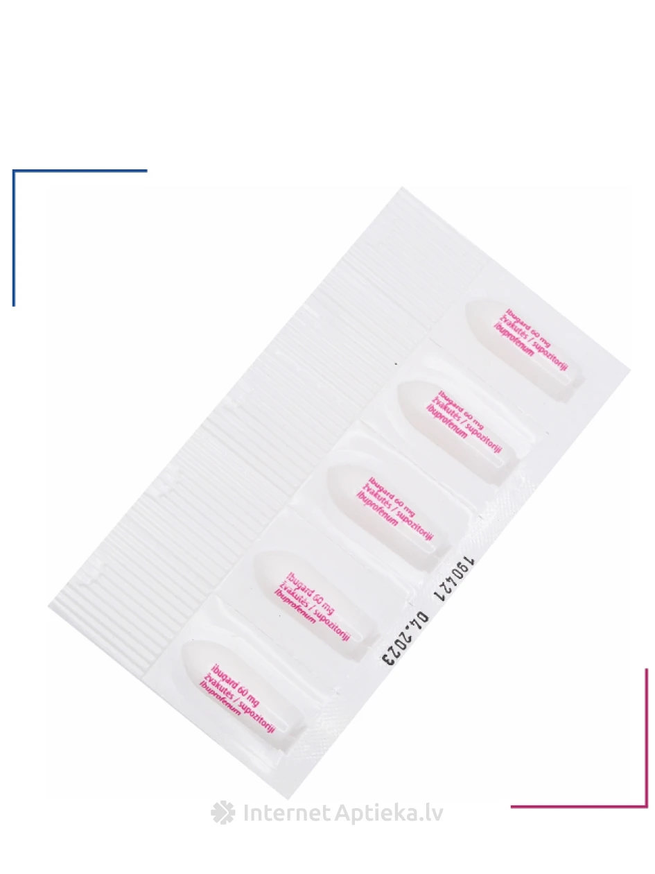 Ibugard 60 mg, 10 suposiiti | internetaptieka.lv