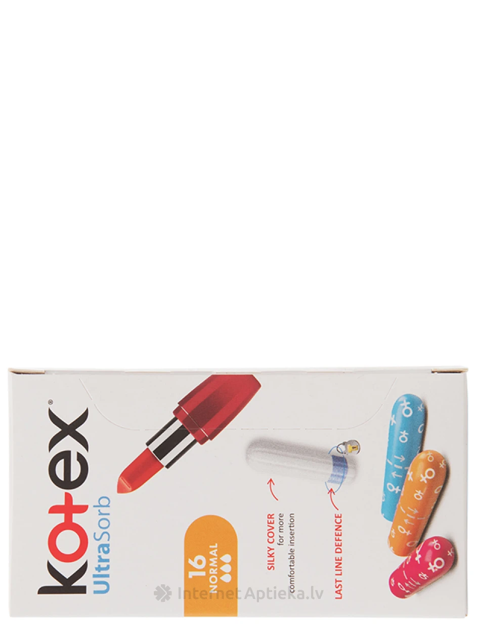 Kotex tampoonid UltraSorb Normal, 16 tk. | internetaptieka.lv