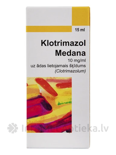 Klotrimasooli 1% lahus, 15 ml | internetaptieka.lv