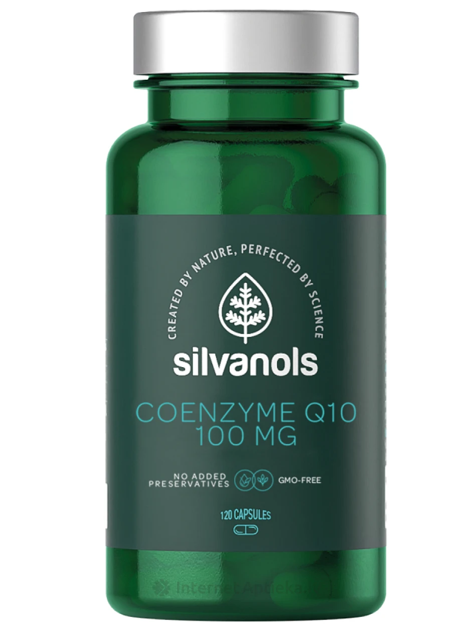 Silvanols Coenzyme Q10 100 mg, 120 kapsulas | internetaptieka.lv