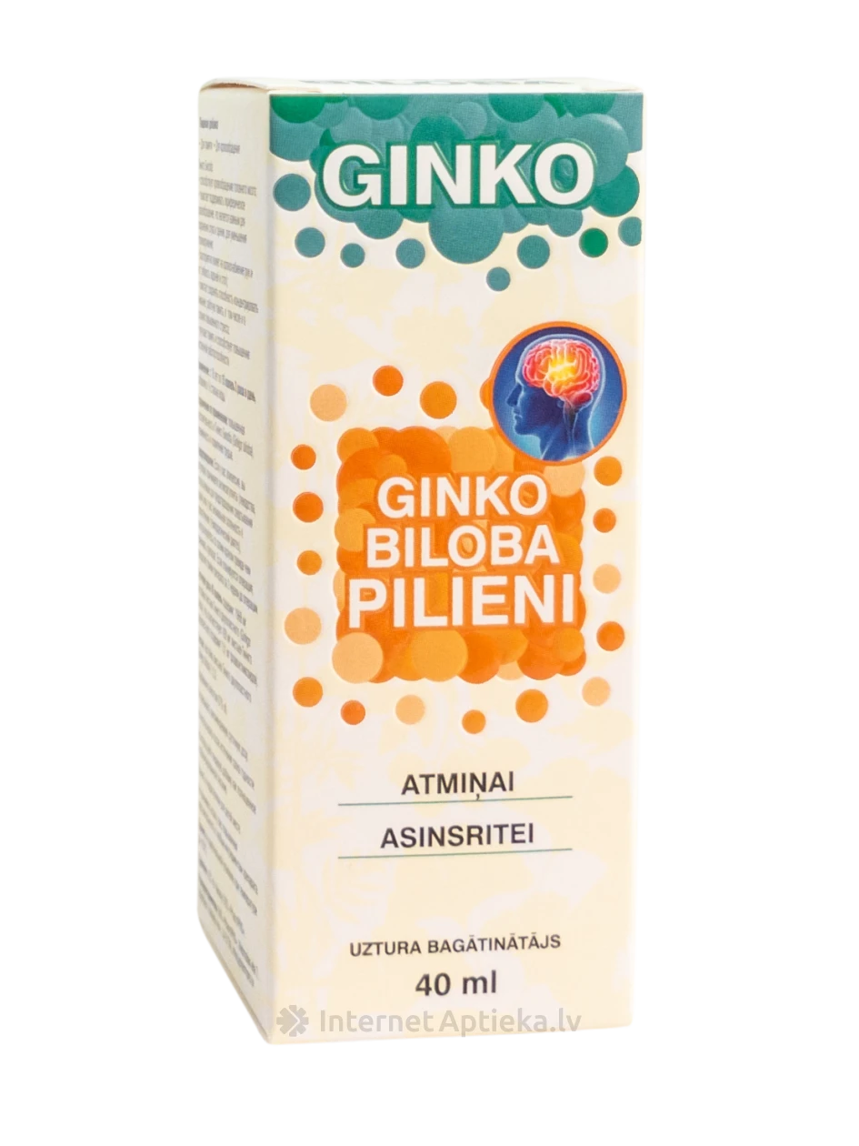Ginko biloba pilieni, 40 ml | internetaptieka.lv
