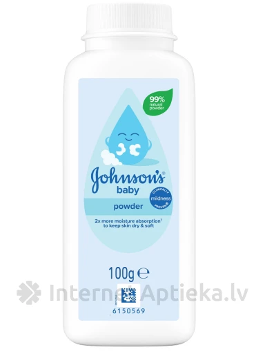 Johnson's baby pulber lastele, 100 g | internetaptieka.lv