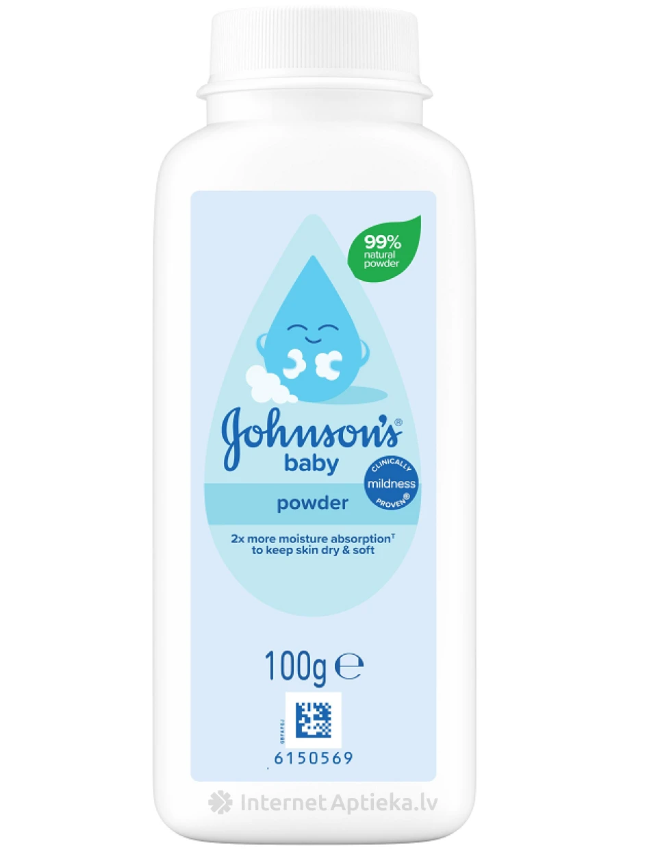 Johnson's baby pulber lastele, 100 g | internetaptieka.lv