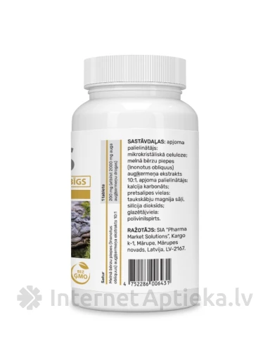 Tšaga ekstrakt tabletti, 30 tk. | internetaptieka.lv