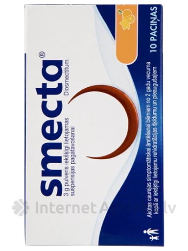 Smecta pulveris ar apelsīnu garšu, 10 paciņas | internetaptieka.lv