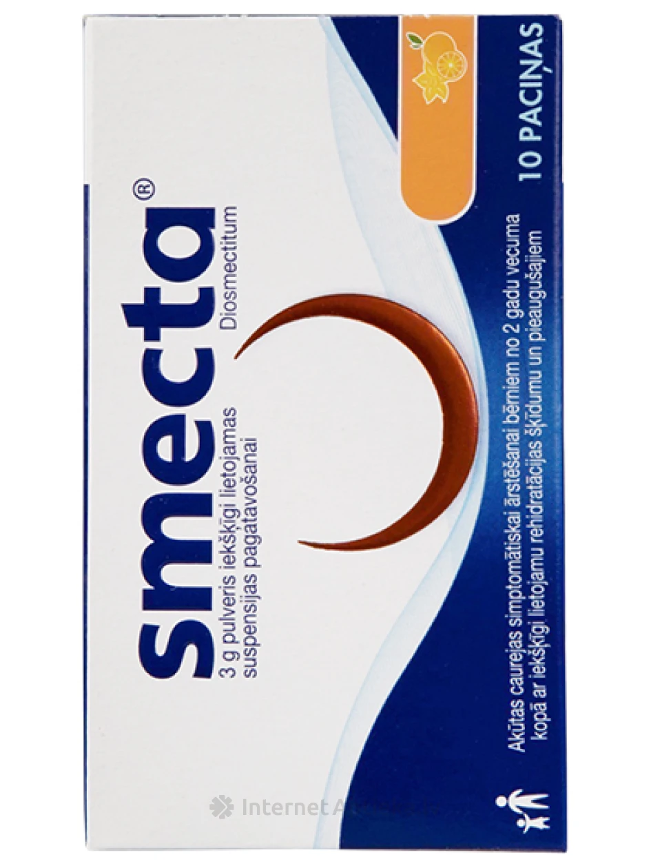 Smecta pulber apelsinimaitsega, 10 pakki | internetaptieka.lv