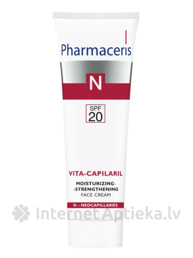 Pharmaceris N-Vita Capilaril stiprinošs sejas krēms, 50 ml | internetaptieka.lv