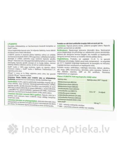 LYL BIOTIC, 6 kapsulas | internetaptieka.lv