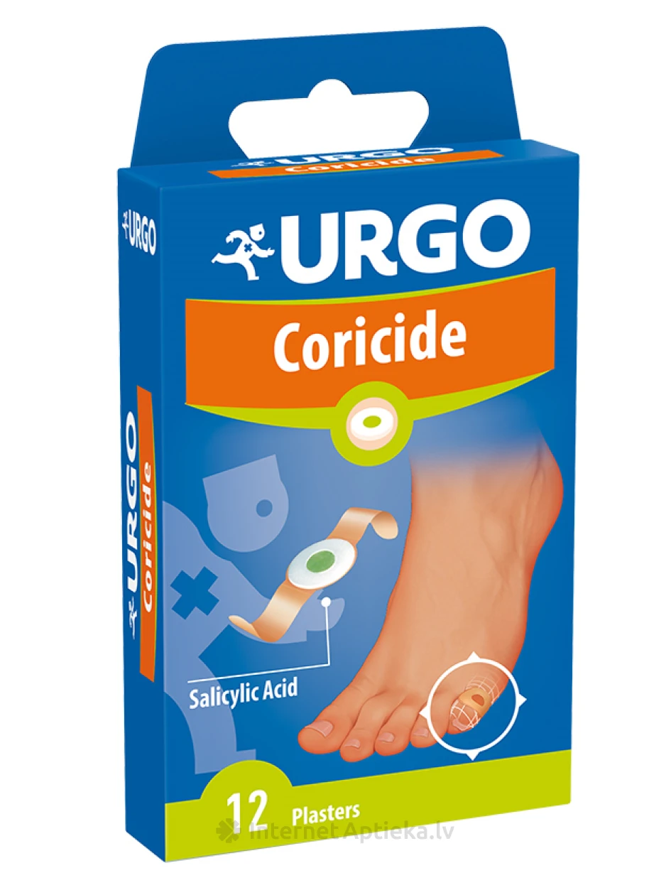 Urgo Coricide plāksteri varžacīm, 12 gb. | internetaptieka.lv
