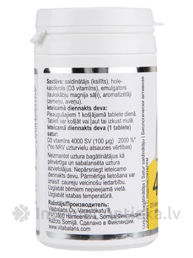 D-Max 4000SV, 90 tabletes | internetaptieka.lv