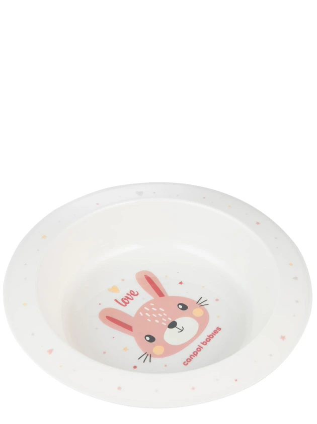 CANPOL babies bļodiņa Cute Animals ar zaķīti, 270 ml