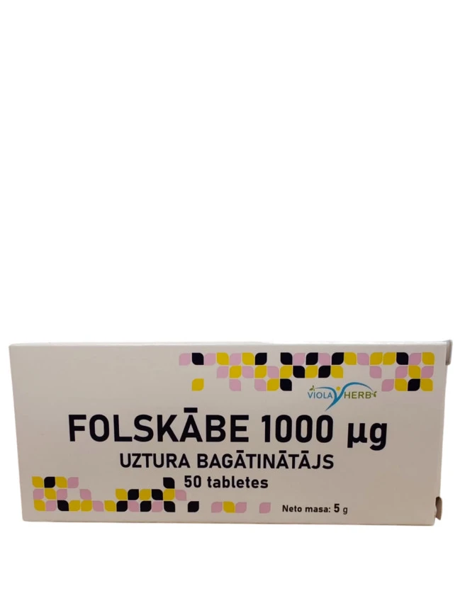 Folskābe 1 mg, 50 tabletes