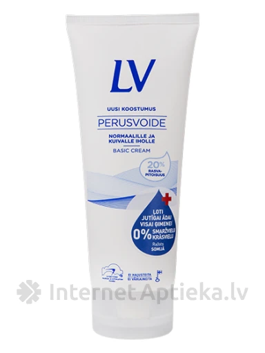 LV Базовый крем для чувствительной кожи, 200 мл | internetaptieka.lv
