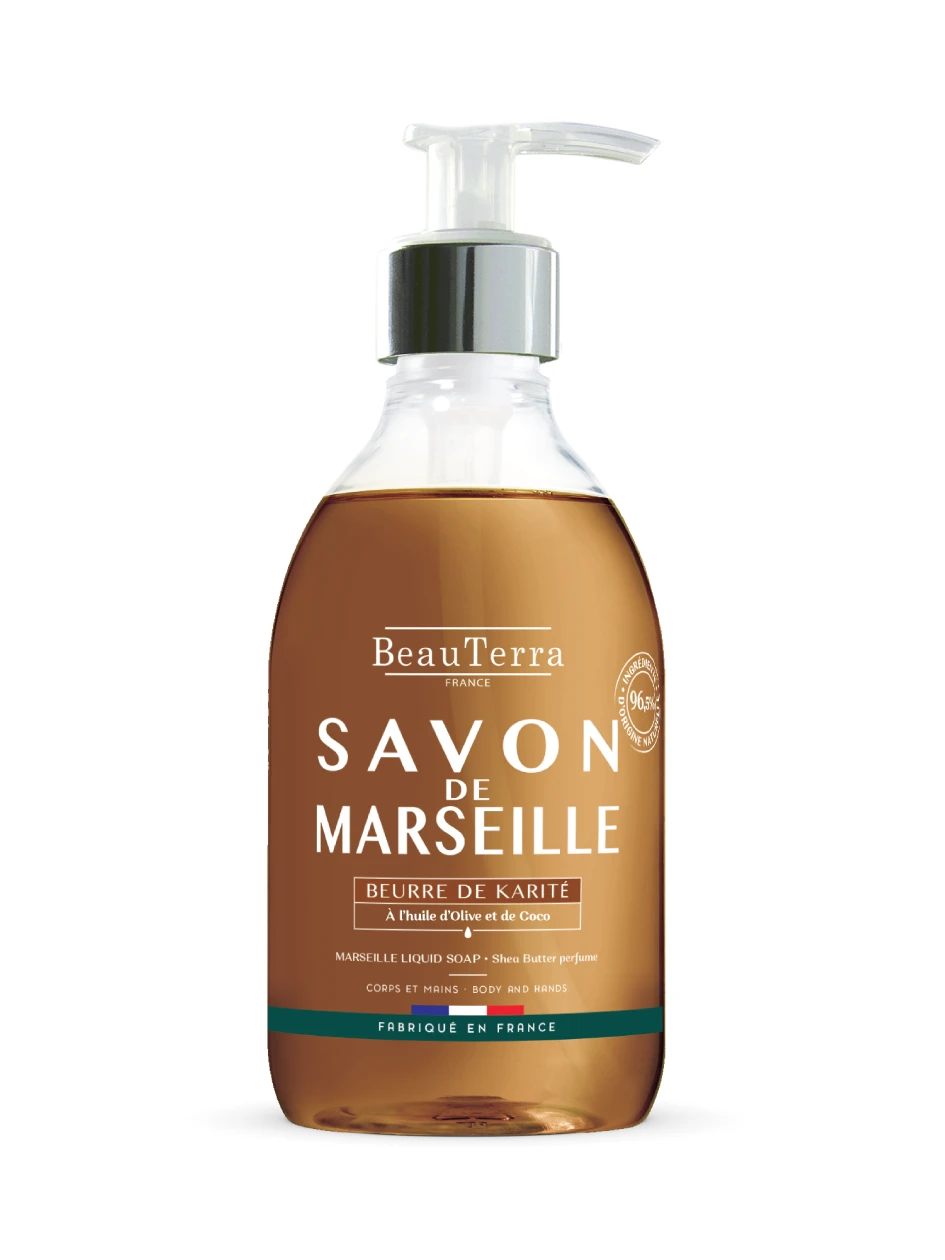 BeauTerra šī sviesta marseļas šķidrās ziepes, 300 ml