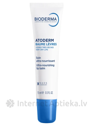Bioderma Atoderm Baume levres lūpu balzams, 15 ml | internetaptieka.lv