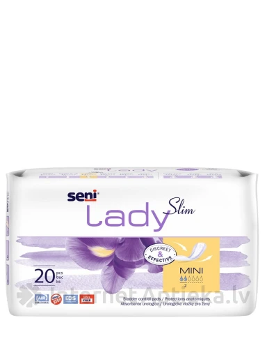Seni Lady Mini Plus ieliktnīši, 20 gab. | internetaptieka.lv