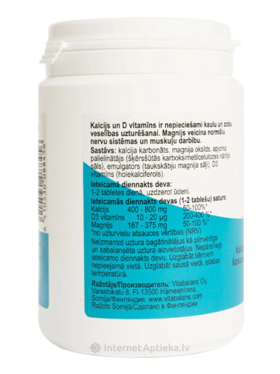 Calci Strong + D3 + Mg, 150 tabletes | internetaptieka.lv