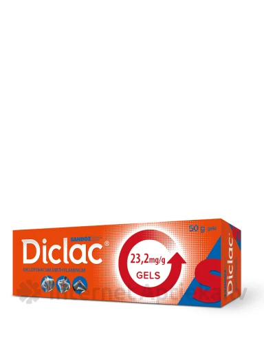Diclac 23.2mg/g geel, 50 g | internetaptieka.lv