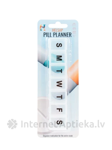 HELSAP Zāļu kastīte – plānotājs nedēļai, 1 gb. | internetaptieka.lv