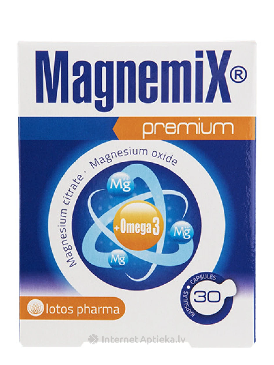 Magnemix Premium, 30 kapsulas | internetaptieka.lv