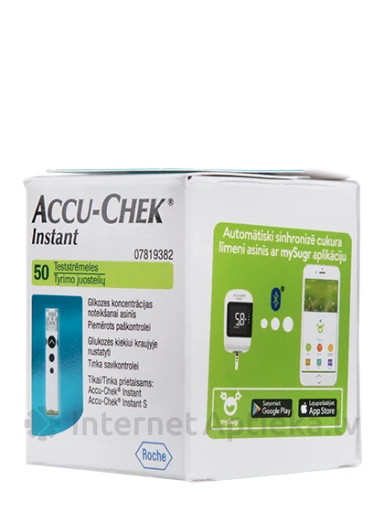 Teststrēmeles Accu-Chek Instant, 50 gb | internetaptieka.lv