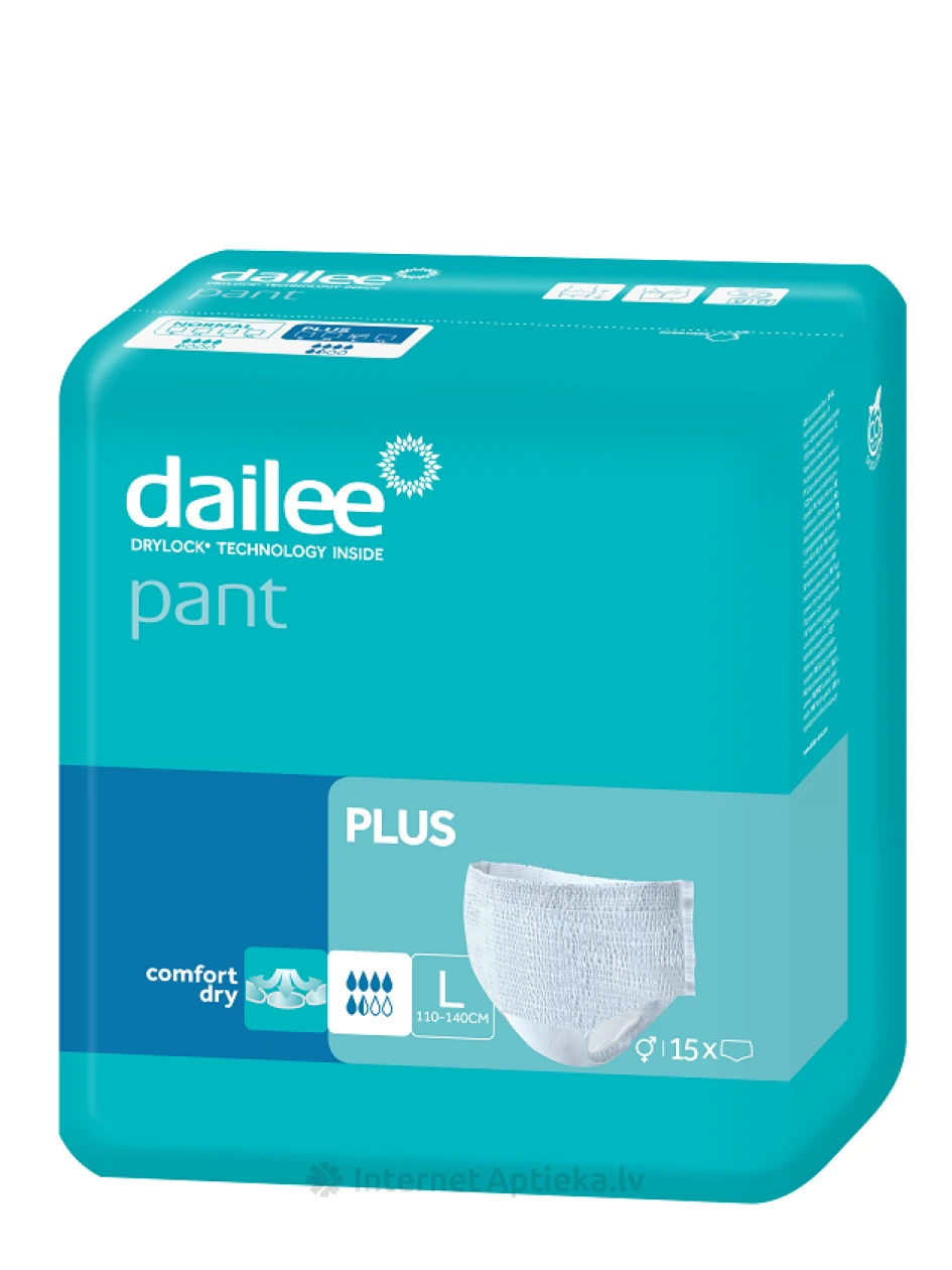 Dailee Pant Perf Plus L подгузники, 15 шт. | internetaptieka.lv
