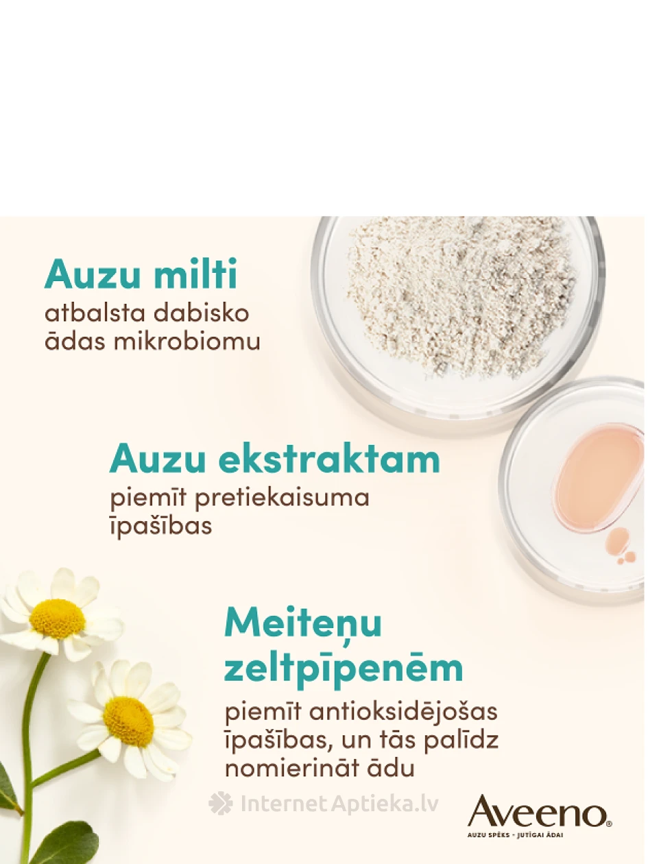 AVEENO Calm+Restore barojošs ādas attīrītājs ar auzām, 200 ml | internetaptieka.lv
