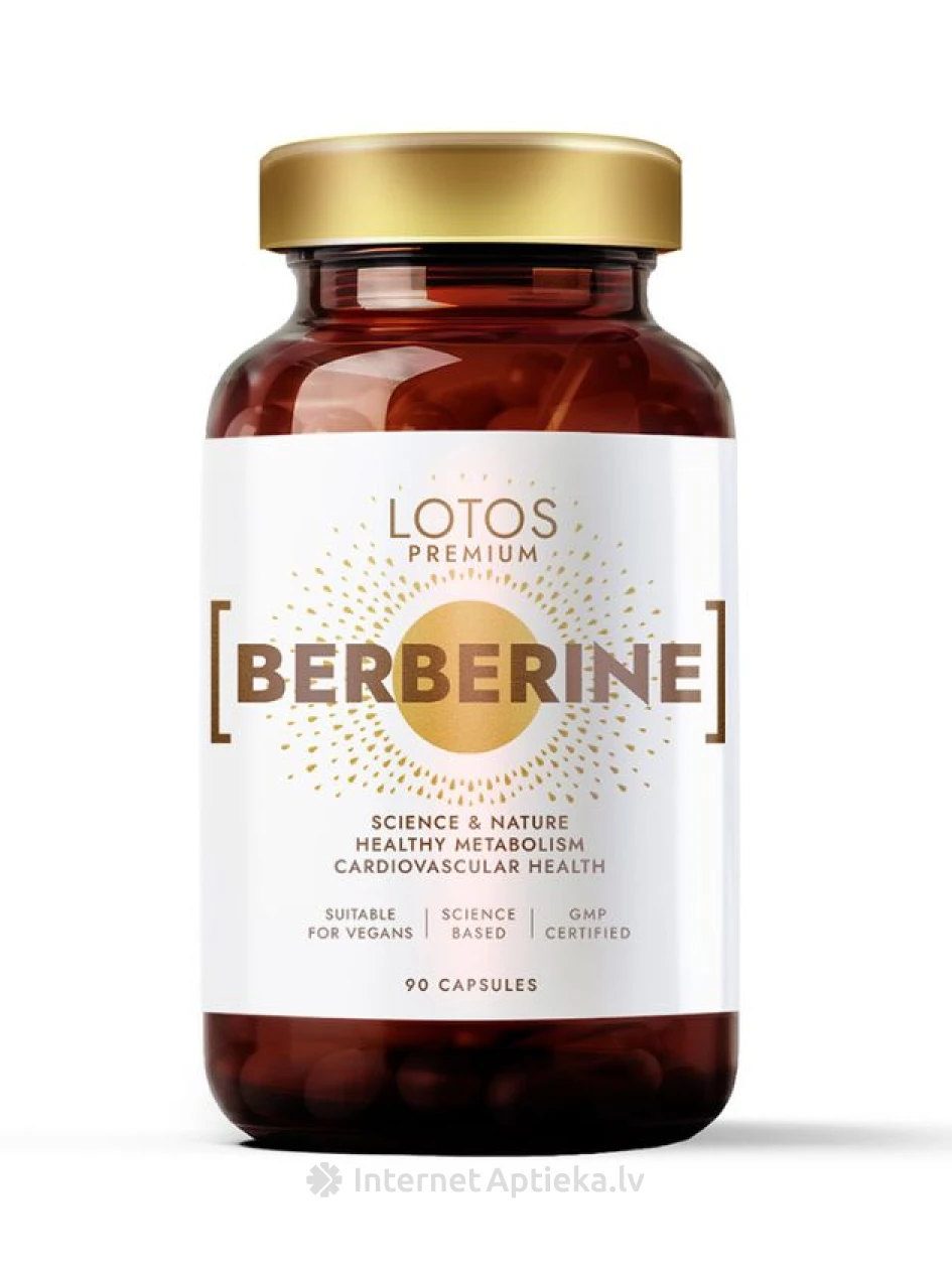 LOTOS PREMIUM Berberine, 90 капсул, 90 капсул | internetaptieka.lv