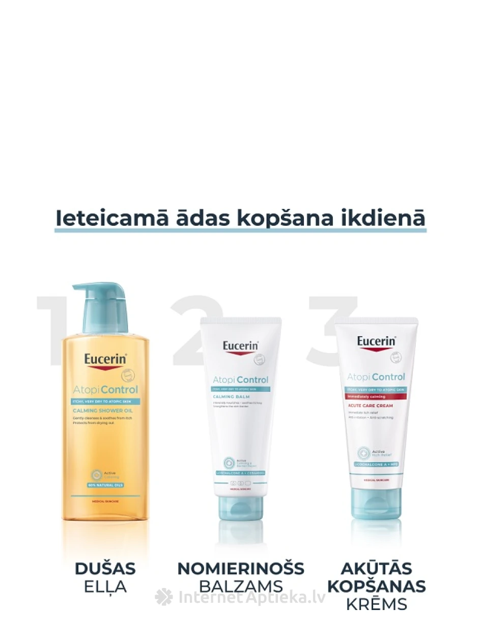 Eucerin AtopiControl akūtas kopšanas krēms, 100 ml | internetaptieka.lv