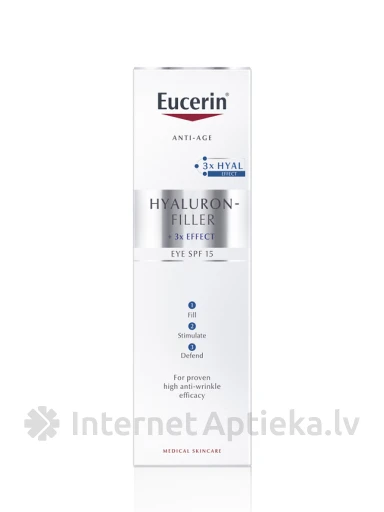 Eucerin Hyaluron-Filler крем для глаз, 15 мл | internetaptieka.lv