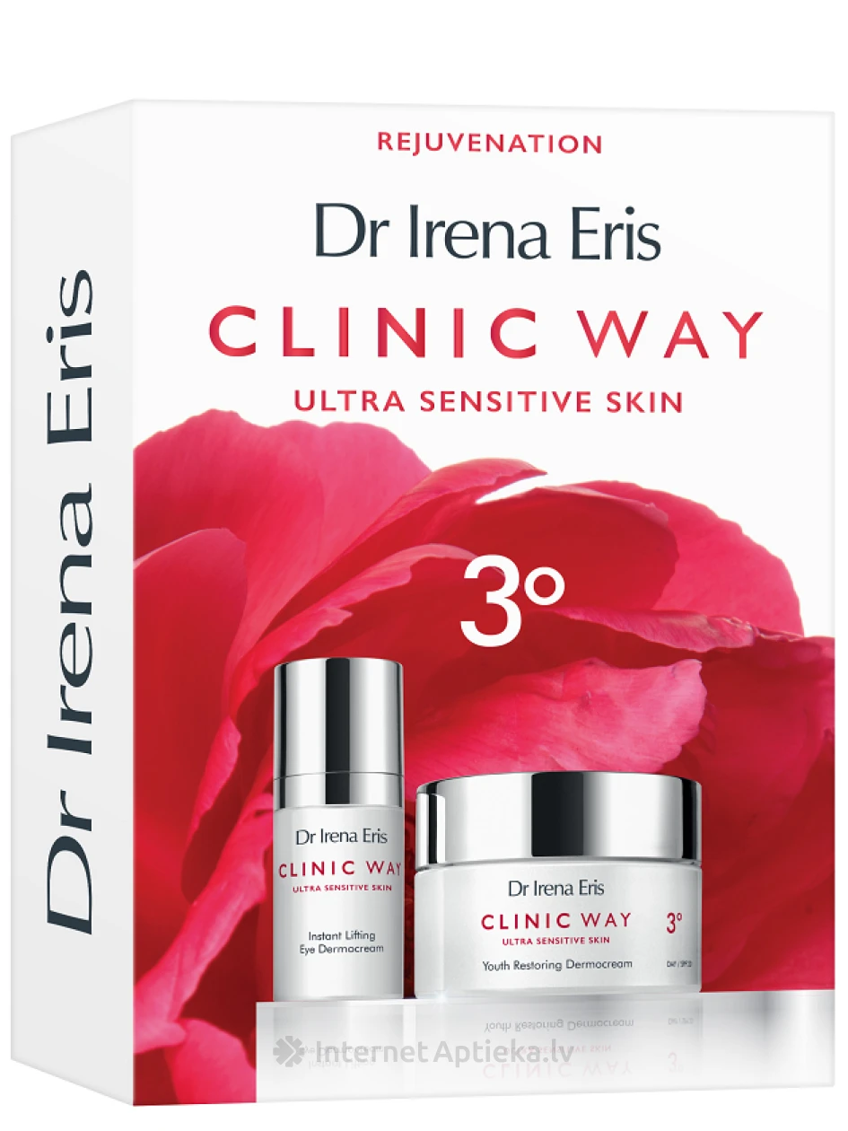 Clinic Way 3° Rejuvenation komplekt 50+ vananemisvastase näopäevaga + silmakreemid | internetaptieka.lv