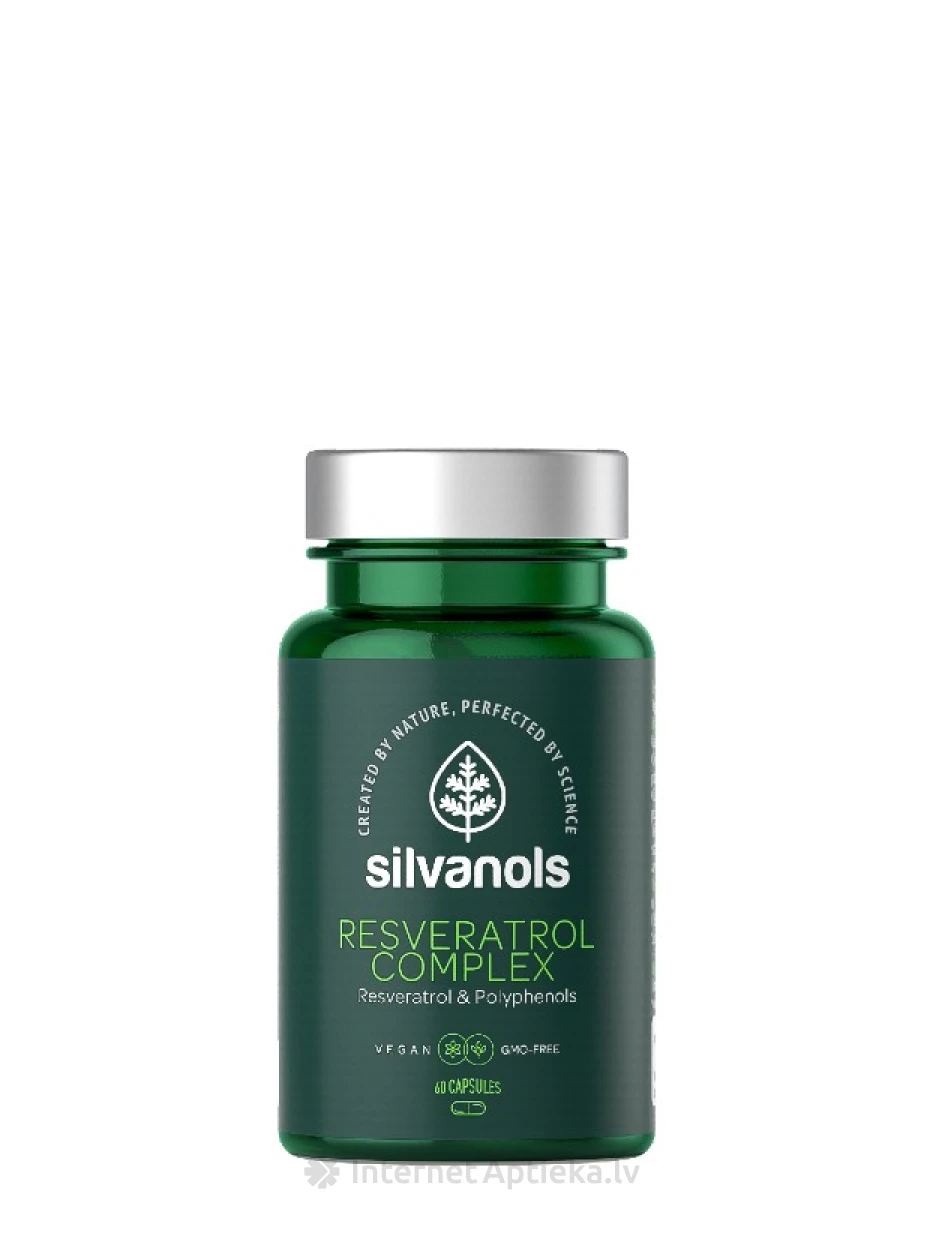 Silvanols Resveratrol Complex, 60 kapsulas | internetaptieka.lv