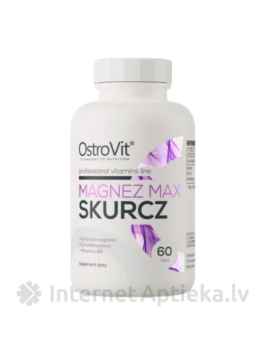 OstroVit Magnez Max Skurcz tabletes, 60 gb. | internetaptieka.lv