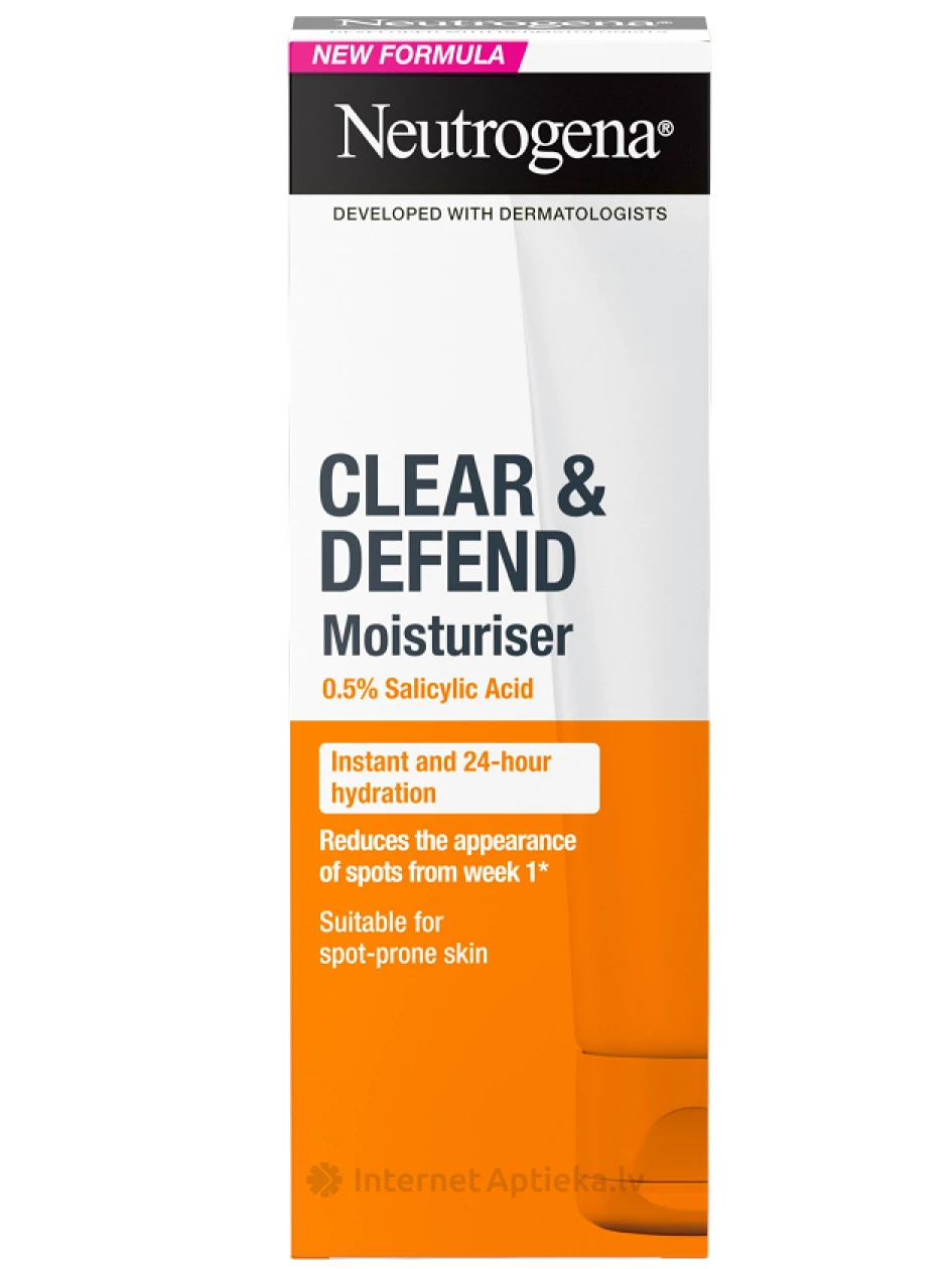 NEUTROGENA Clear&Defend niisutav näokreem, 50 ml | internetaptieka.lv