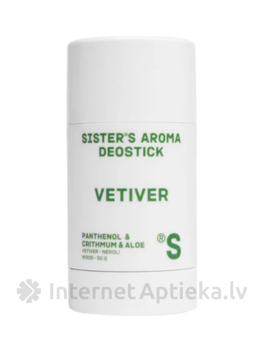 Sister´s Aroma Deostick Vetiver deodorant, 50 g | internetaptieka.lv