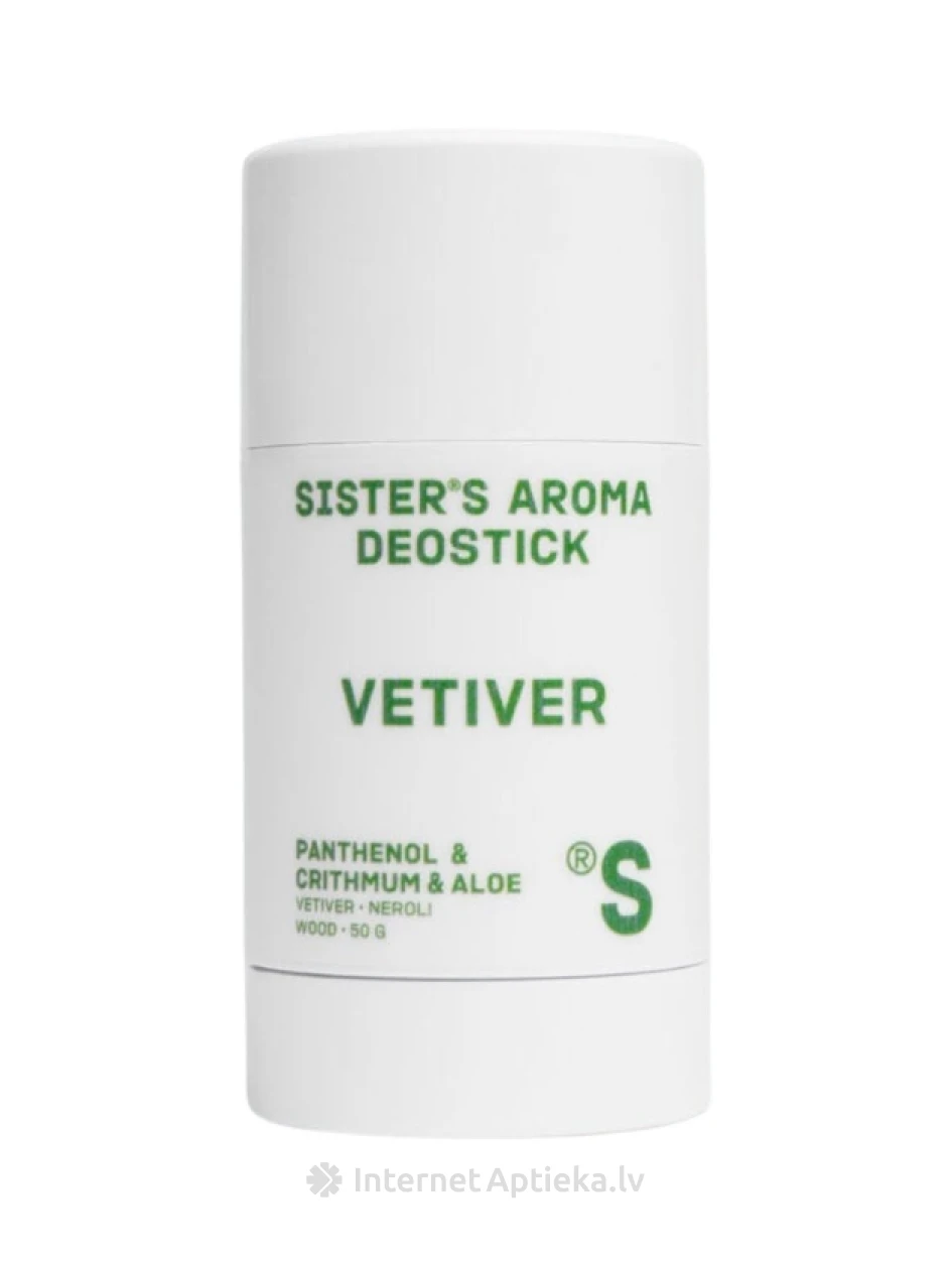 Sister´s Aroma Deostick Vetiver deodorant, 50 g | internetaptieka.lv
