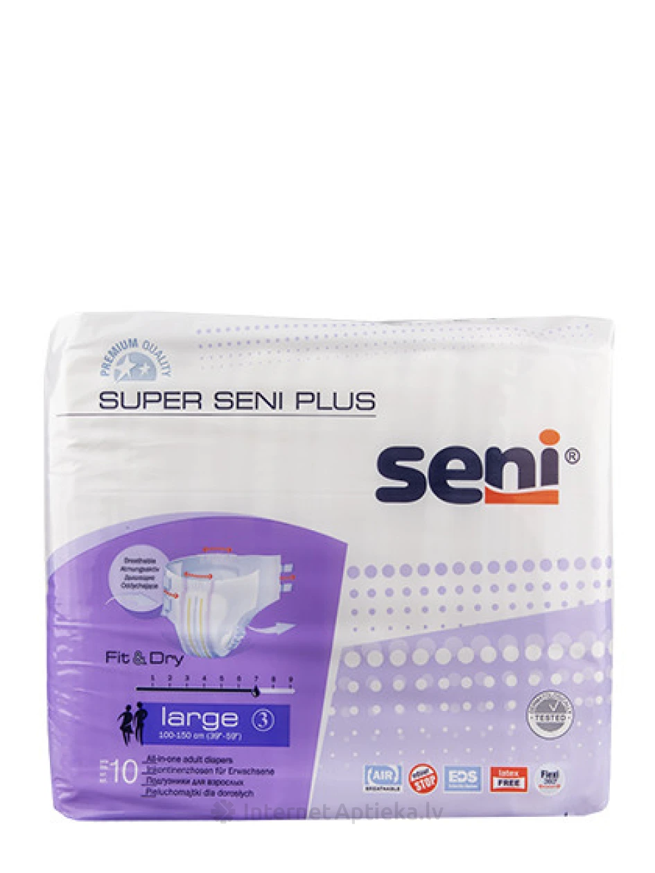 Seni Super Plus Large mähkmed, 10 tk. | internetaptieka.lv
