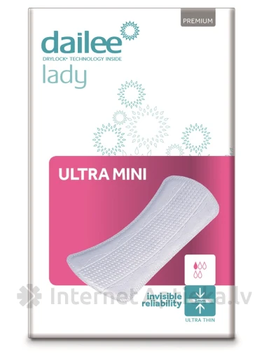 Dailee Lady Premium ultra mini ieliktņi, 28 gb. | internetaptieka.lv