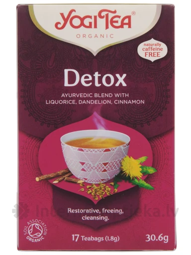 Tēja Yogi Detox, 30.6 g | internetaptieka.lv