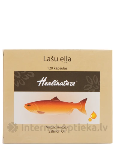 Healinature Лососёвый жир, 120 капсул | internetaptieka.lv