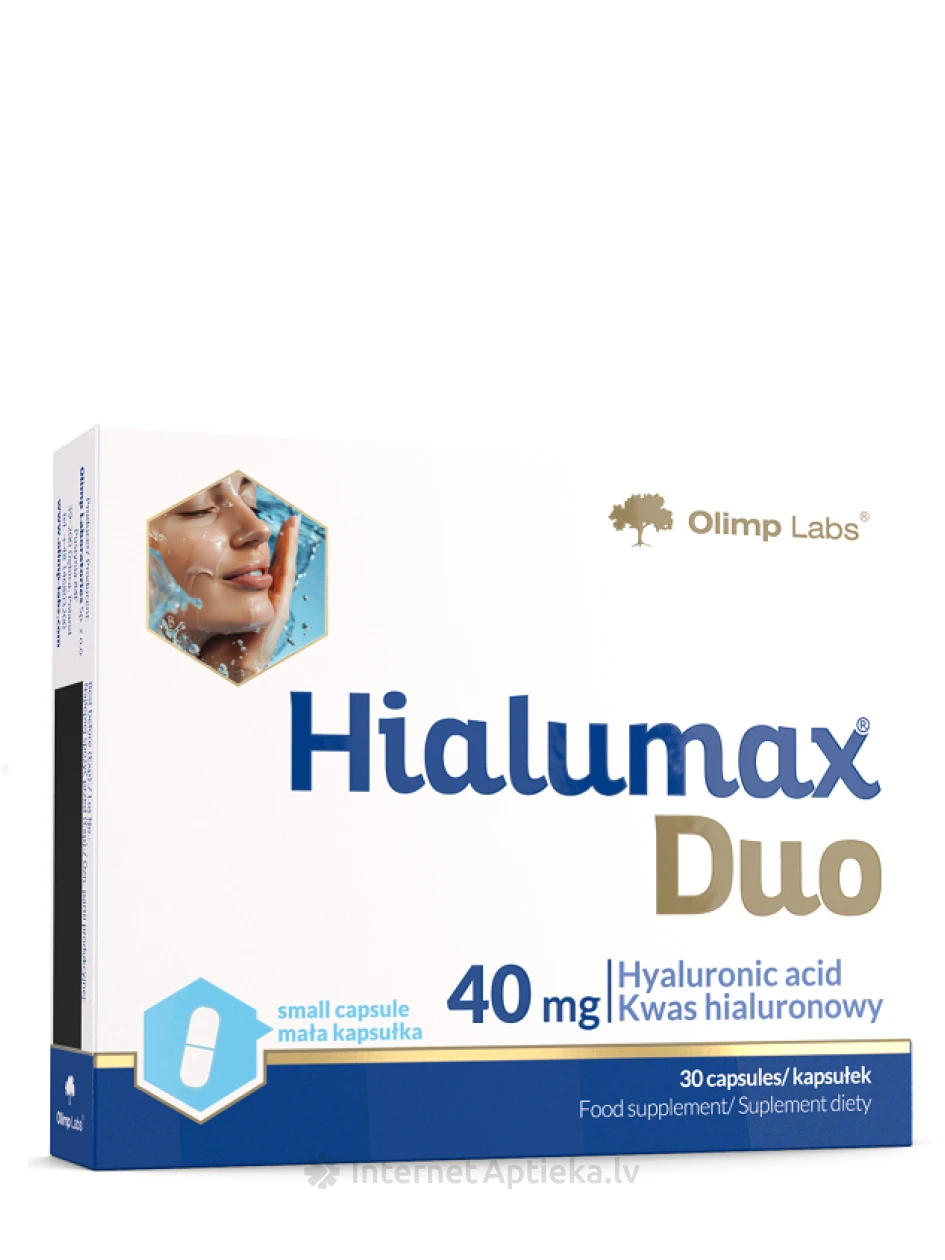 Olimp Labs Hialumax Duo Гиалуроновая кислота 40 мг, 30 капсул | internetaptieka.lv