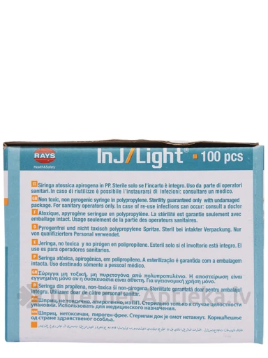 Rays Шприц 1 мл, 26 г, с иглой 0.45 х 13 мм, 100 шт. | internetaptieka.lv