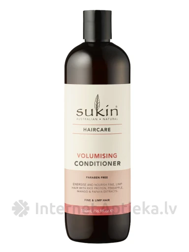 SUKIN Palsam paksudele juustele mango ja papaiaga, 500 ml | internetaptieka.lv