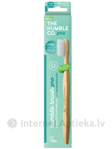 HUMBLE PRO LINE Zobu birste ar mīkstiem starpzobu sariņiem balta | internetaptieka.lv