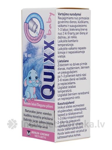 Quixx Baby капли в нос для детей, 10 мл | internetaptieka.lv