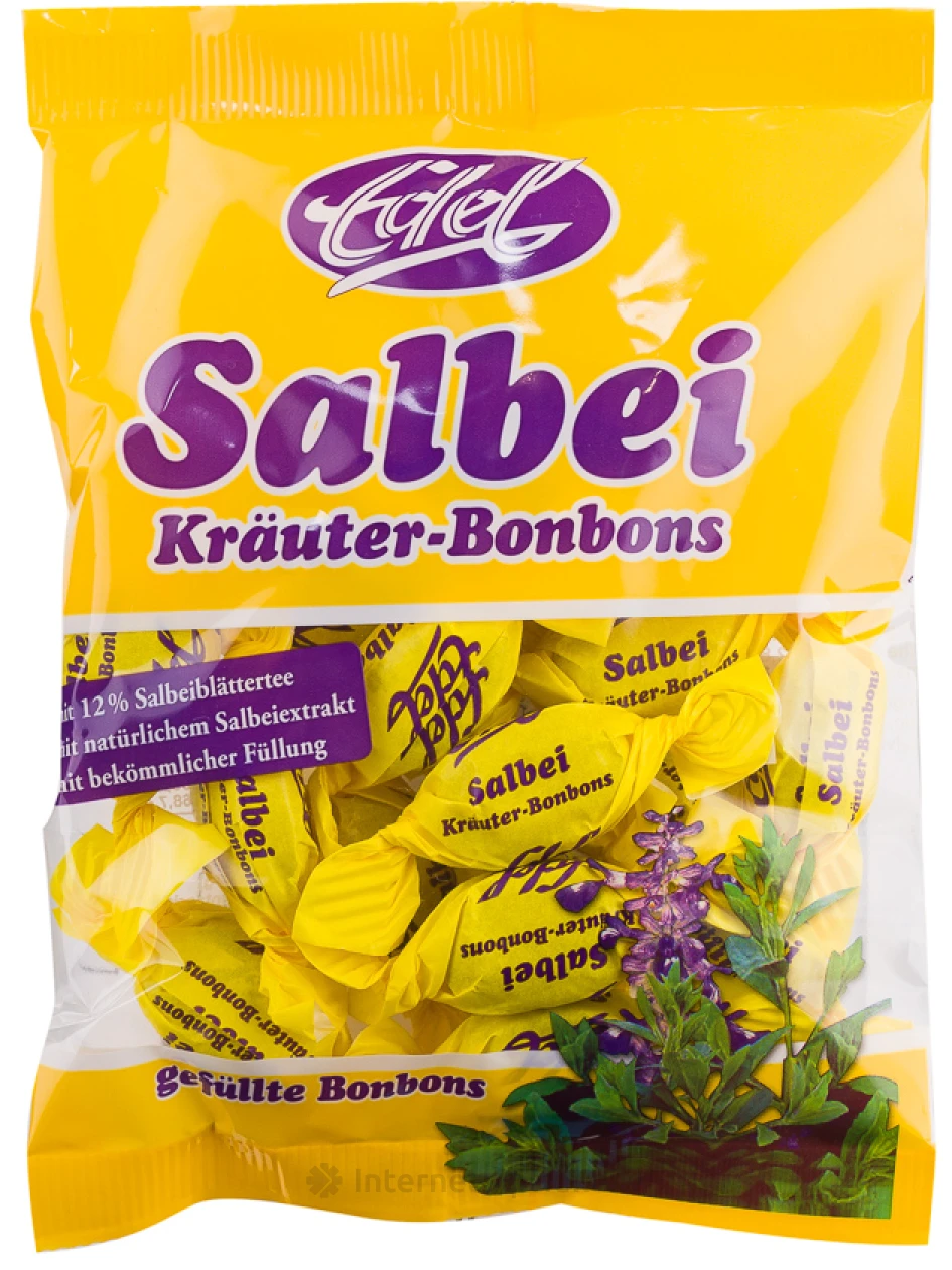 EDEL Salvijas augu karameles, 100 g | internetaptieka.lv