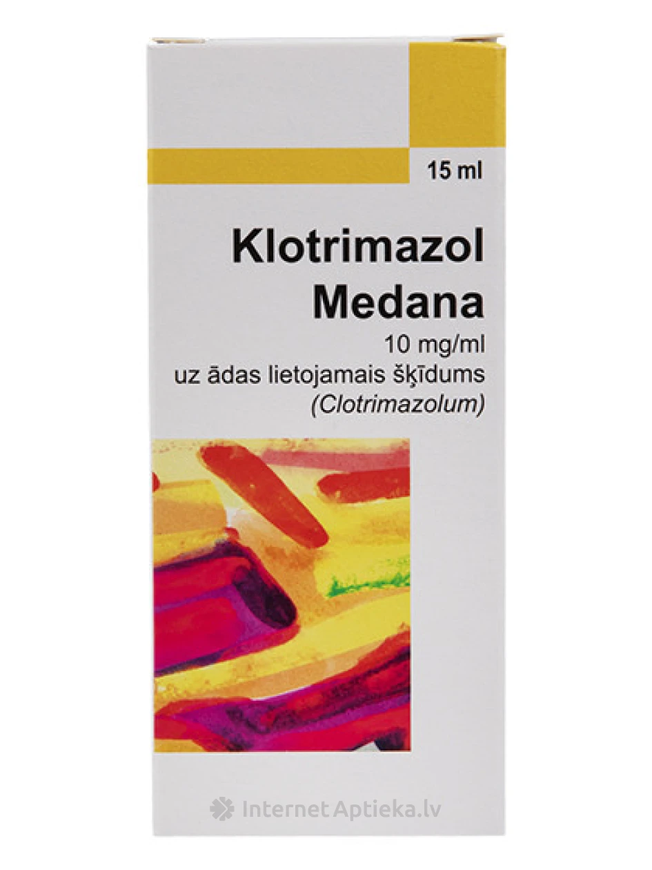 Klotrimazol 1% раствор, 15 мл | internetaptieka.lv