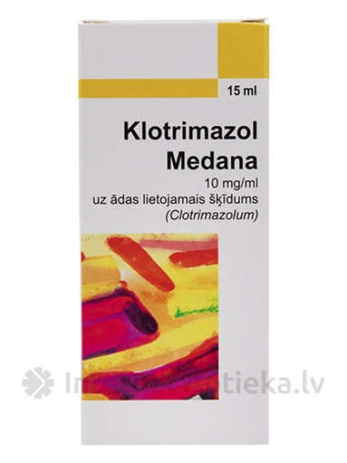 Klotrimazol 1% šķīdums, 15 ml | internetaptieka.lv